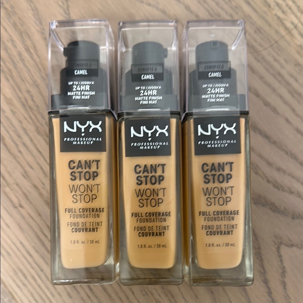 NYX Foundation Trio in Camel Shade